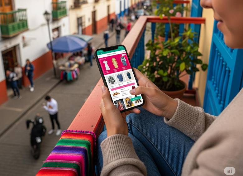 El comercio electrónico colombiano ya no es un fenómeno marginal, sino un canal de consumo habitual. FOTO: Made with Google AI.