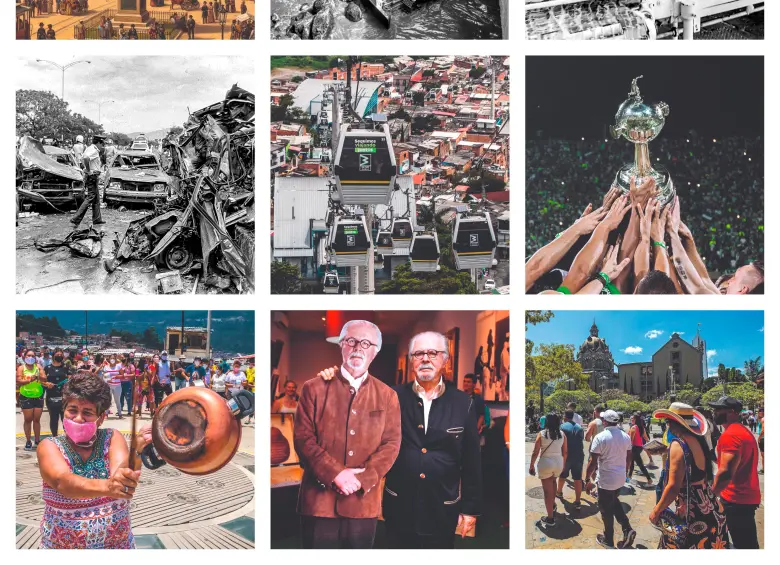 Lo que nació como un tímido poblado bajo yugo español hoy es una de las ciudades más reconocidas en América Latina. FOTOS: ARCHIVO EL COLOMBIANO y generada por IA