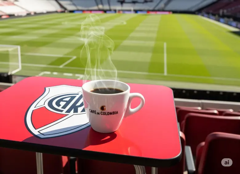Se trata de una fusión entre dos pasiones masivas: el fútbol y el café, que en Argentina encuentran ahora un punto de encuentro monumental. FOTO: Made with Google AI.
