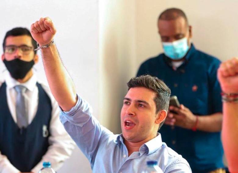 Esteban Restrepo, amigo cercano del alcalde Quintero, era secretario de Gobierno. Renunció para apoyar la campaña de Petro. FOTO Cortesía