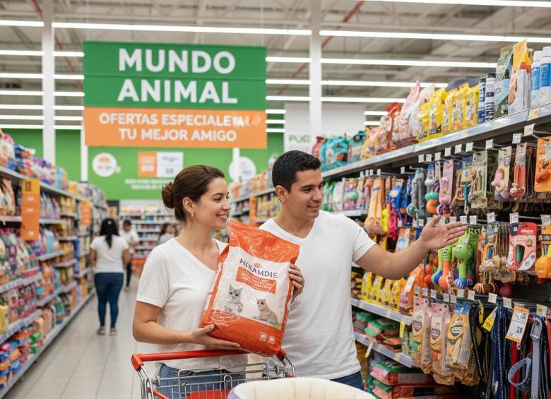 El ahorro se logra mediante la redención de puntos en compras de alimento, servicios veterinarios y accesorios. FOTO: Made with Google AI