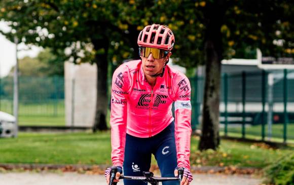 El antioqueño fue el mejor colombiano en la competencia que ganó el esloveno Tadej Pogačar del UAE. FOTO TOMADA @EFprocycling