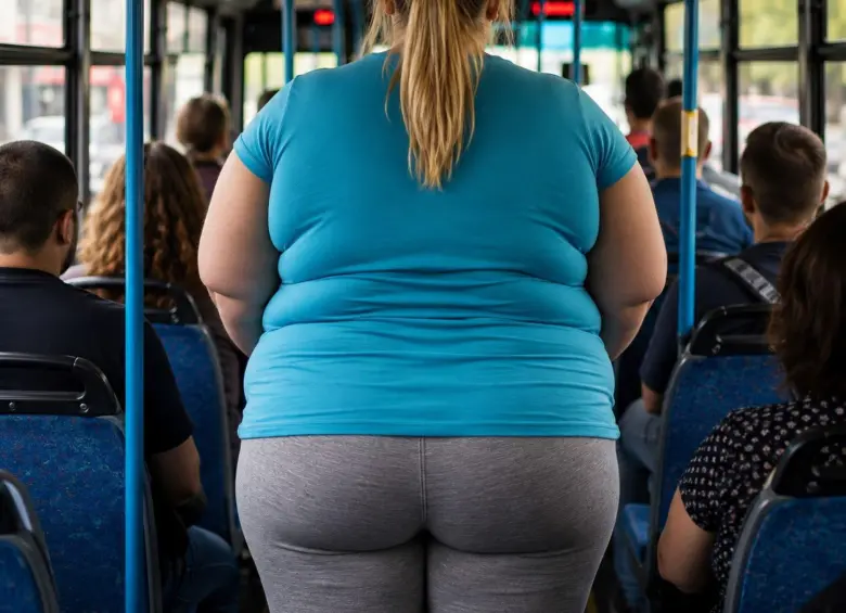 Una persona con sobrepeso interpuso acción de tutela ante la negativa de operadoras de buses para montarse por la puerta de atrás. Foto: Magnific