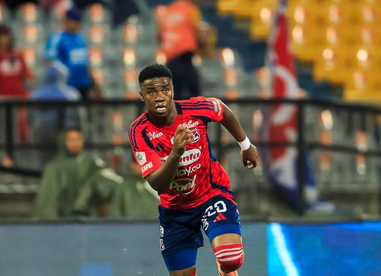 El futbolista Jhon Edwin Montaño es el goleador del Medellín en el segundo semestre del 2026. Foto: Camilo Suárez