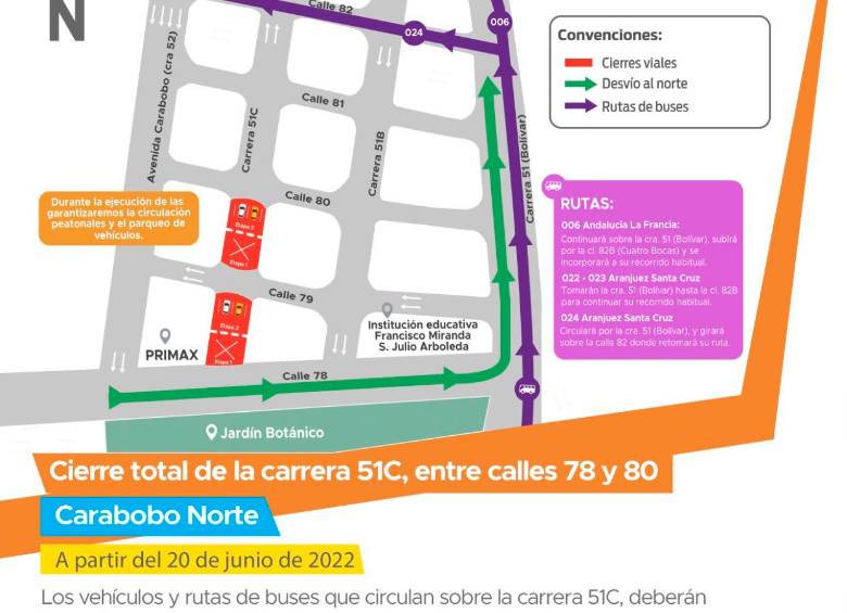 Atento: habrá cierres en varias calles de Medellín esta semana 
