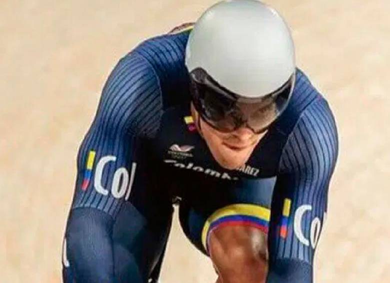 Cristian Ortega, nueva figura de la velocidad mundial. FOTO: Cortesía Fedeciclismo