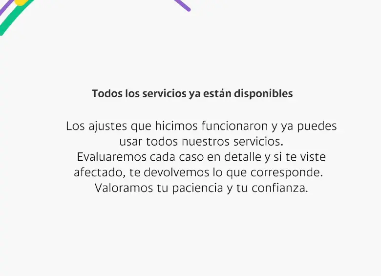 Bancolombia restablece sus servicios tras dos días de fallas y anuncia compensaciones a usuarios