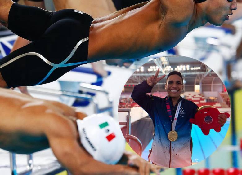 Daniel Serrano le dio el primer oro a Colombia en el Mundial de Paranatación. Foto: @DeportColombia