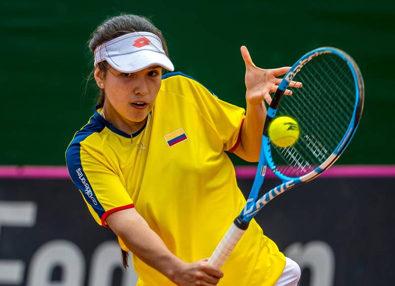 Camila Osorio lidera el equipo nacional que competirá desde este viernes en los Play Offs dela Billie Jean King Cup FOTO: Juan Antonio Sánchez