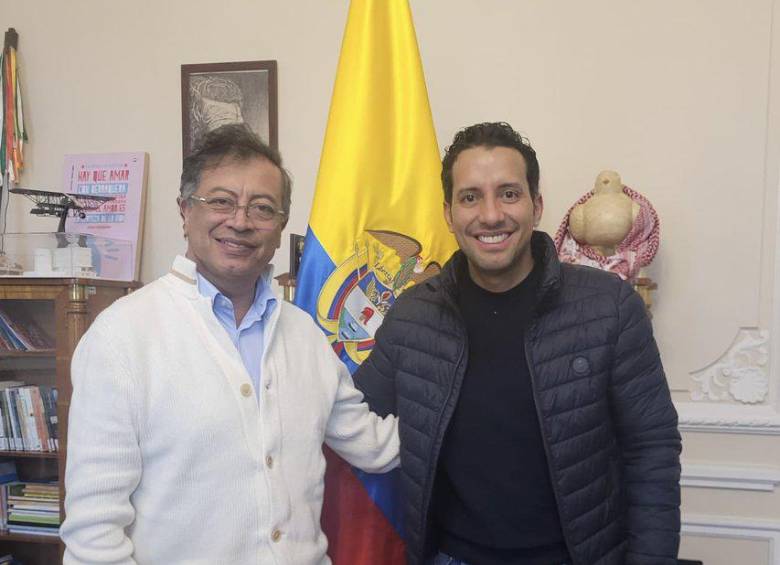 Gustavo Petro y Julián López. FOTO: @Julianlopezte