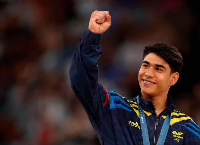 Ángel Barajas ganó medalla de plata en la final de barra fija de los Juegos Olímpicos. FOTO Getty