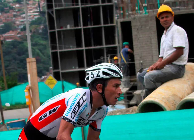 Marlon Alirio Pérez Arango fue uno de los históricos del ciclismo colombiano en la década del 90. FOTO: EL COLOMBIANO