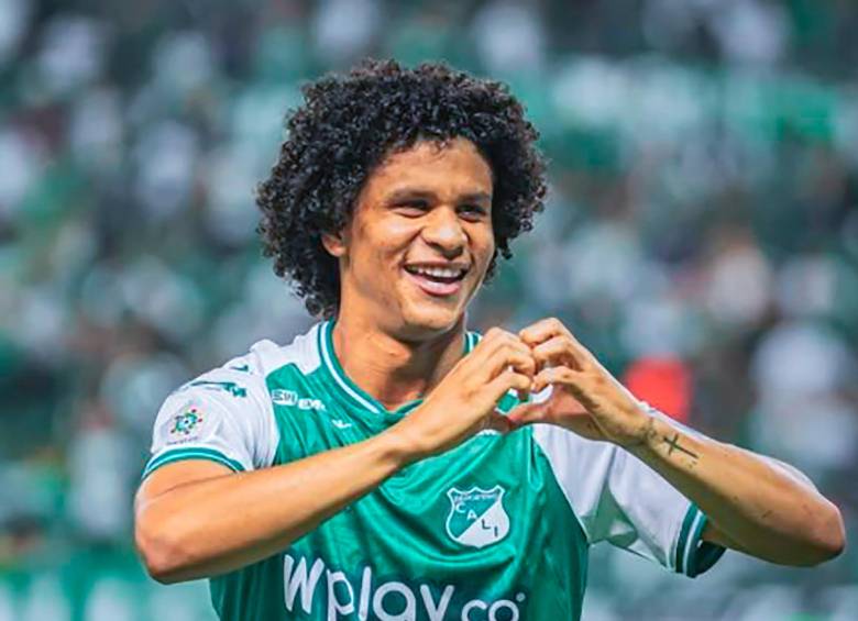 El venezolano Eduard Bello, figura del Cali. FOTO @DeportivoCaliCP