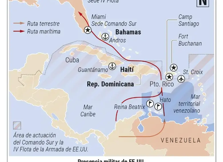La ruta de droga que va por República Dominicana. Foto: El Colombiano