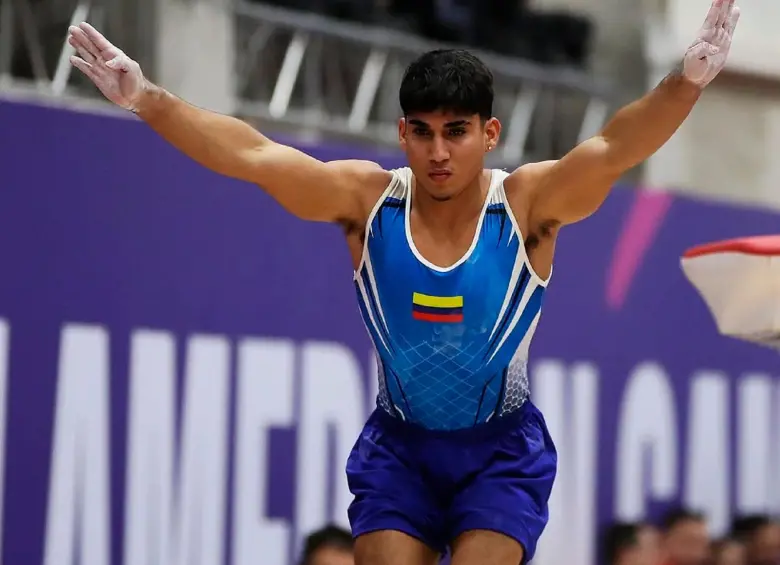Camilo Vera, otra figura de la gimnasia artística de Colombia. FOTO CORTESÍA COC