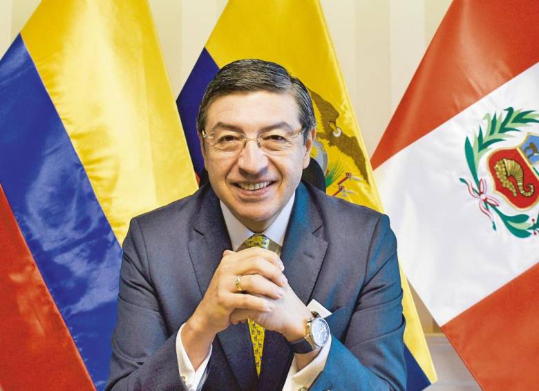 Jorge Hernando Pedraza, Secretario General de la Comunidad Andina de Naciones, presentó un balance de su gestión. FOTO Cortesía CAN