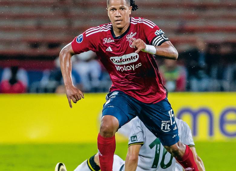 Jaime Alvarado, volante del Independiente Medellín. Viene de marcar gol en la Copa Sudamericana ante Palestino de Chile. FOTO juan a. Sánchez