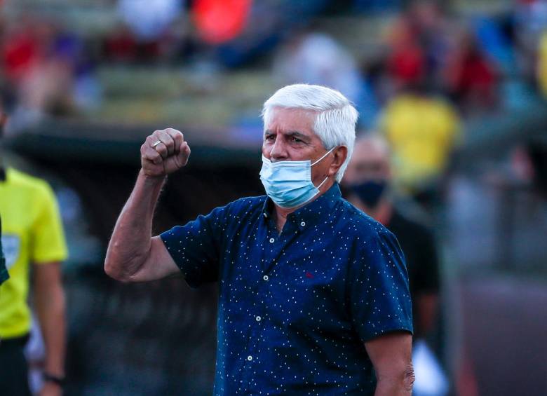 Julio Comesaña llegó al DIM en septiembre de 2021. El rojo no clasificó a las finales de la Liga. FOTO Juan Antonio Sánchez