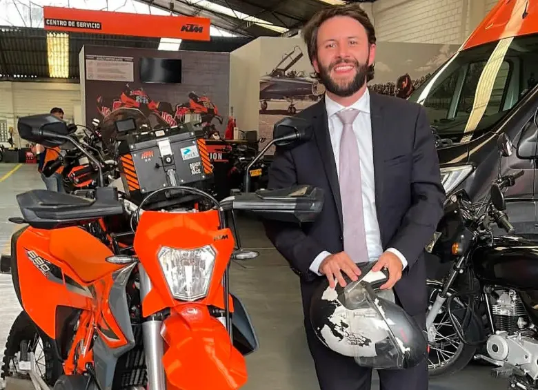 Jean Claude Bossard fue asesinado a los 29 años, cuando trató de oponerse a un atraco en Bogotá. Era un fanático de los deportes a motor, en especial de las motocicletas, y solía participar en rodadas. FOTO cortesía