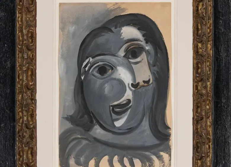 Obra “Cabeza de mujer” (Tête de femme) de Picasso. Foto: 1 Picasso for 100 euros pour 100 euros / © Sucesión Picasso, París, 2025