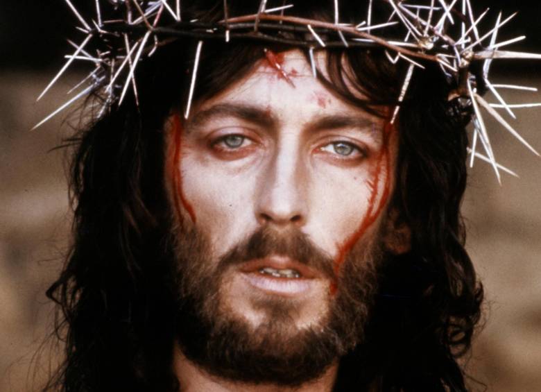 Imagen de Robert Powell en la cinta Jesús de Nazareth, del año 1977. FOTO Getty