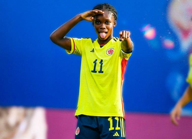 Linda Caicedo, la joya del fútbol femenino de Colombia. FOTO TWITTER FCF