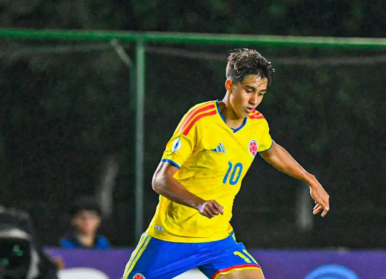 Samuel Martínez ha dado mucho de qué hablar tras su brillante actuación con Colombia en el Sudamericano Sub-17. FOTO FCF