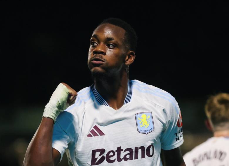 Jhon Jader Durán es el goleador del Aston Villa de Inglaterra en lo que va de esta temporada. FOTO: TOMADA DEL X DE @AVFCOfficial