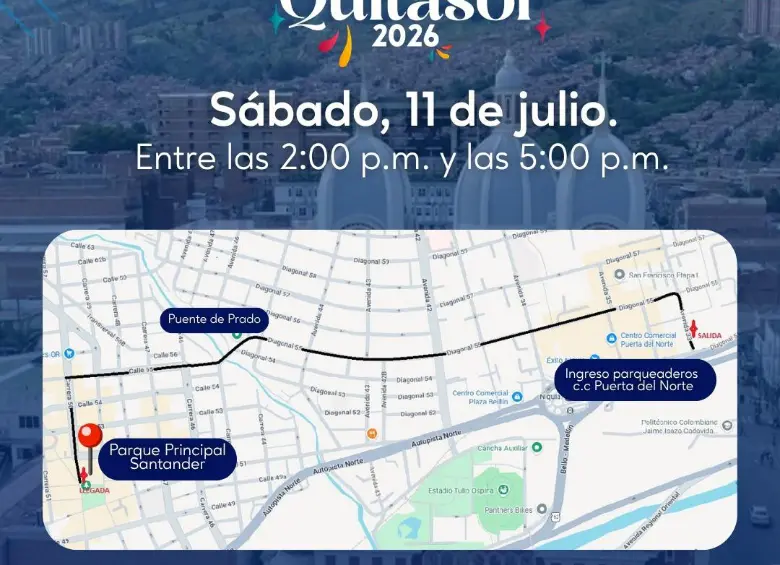 ¡Ojo! Estos son los cierres viales que habrá en Bello en sus fiestas