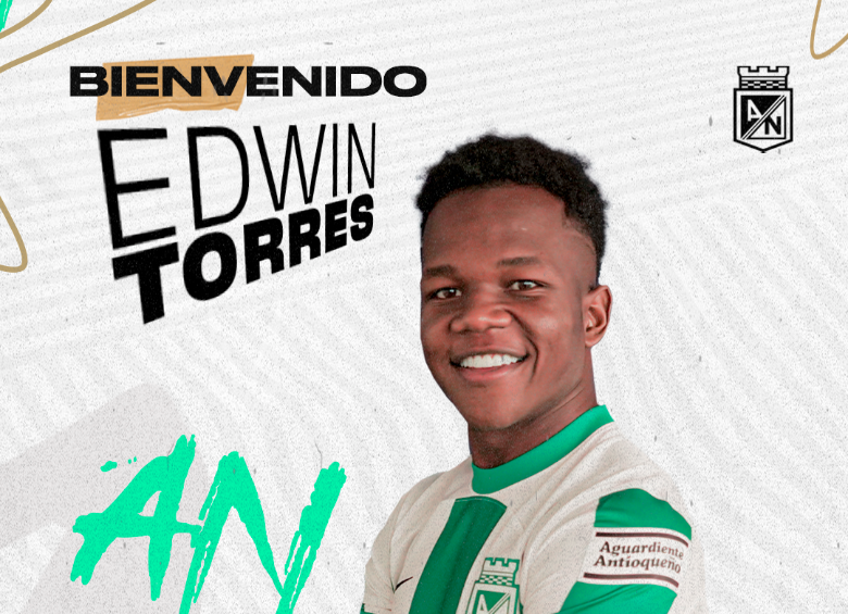 Edwin Torres fue presentado por Atlético Nacional. FOTO CORTESÍA NACIONAL