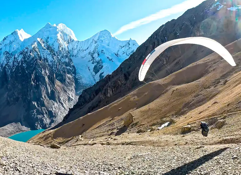 Martín Mesa, figura del parapente de Colombia. FOTO CORTESÍA