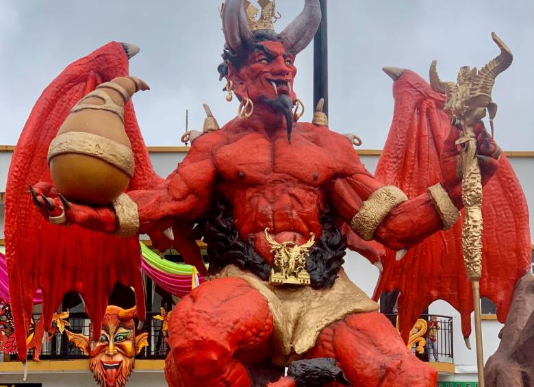 El Diablo del Carnaval 2023 fue hecho por el artista Diego Armando Guapacha Jurado, riosuceño de Bonafont. Foto: Freddy López García.