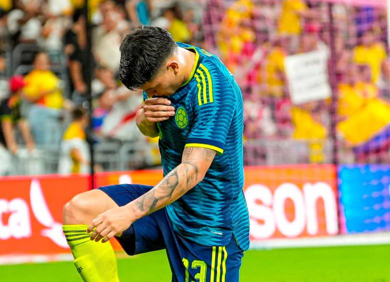 Daniel Arcila y su festejo tras anotar con Colombia. FOTO FCF