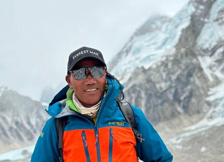 Kami Rita Sherpa es guía de ascenso en el Everest. FOTO: TOMADA DE INSTAGRAM @kamiritasherpa