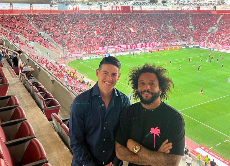 James Rodríguez es el cuarto colombiano en jugar en el Olympiacos. FOTO Instagram @marcelotwelve