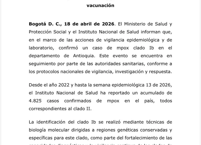 Viruela símica Clado Ib llega a Antioquia: todo lo que debe saber para protegerse