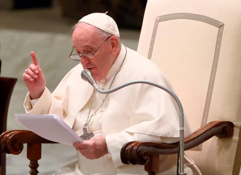 El Papa Francisco también se refirió a la situación de Ucrania y pidió por la paz en la eucaristía dominical. FOTO GETTY