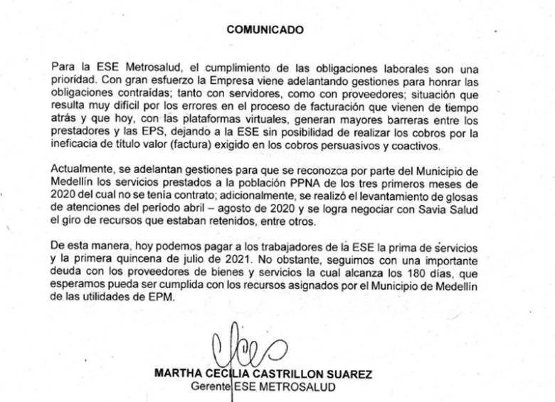 Retraso De Pagos Genera Dudas Sobre Finanzas De Metrosalud 9674