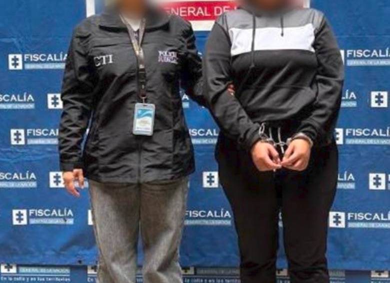 Mujer capturada en Medellín para pagar cárcel por la muerte de su hija pequeña. FOTO: EL COLOMBIANO
