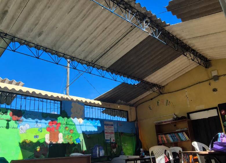 Varias escuelas de Andes han tenido graves afectaciones en su infraestructura. Foto: tomada de Alcaldía de Andes.