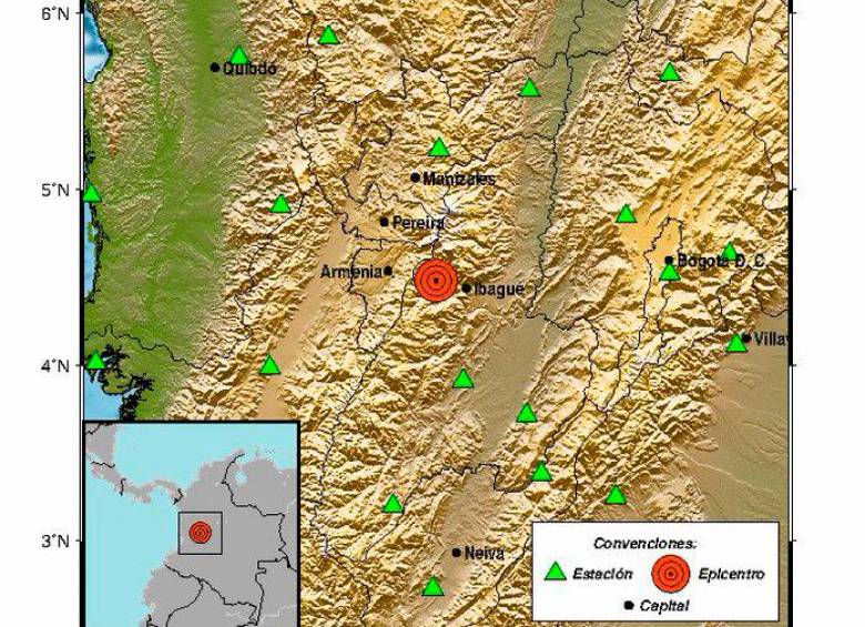 De acuerdo con el Servicio Geológico Colombiano, la actividad del volcán Marchín ha generado 393 eventos sísmicos desde las 11:23 de la mañana. FOTO: TOMADA DE TWITTER @sgcol