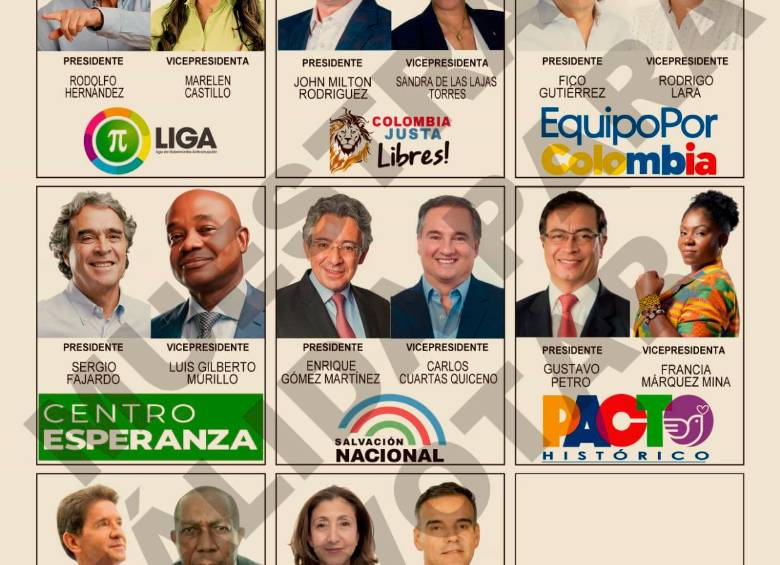 La decisión de que el candidato figure como” Fico Gutiérrez” fue por una estrategia de campaña. Foto: Registraduría