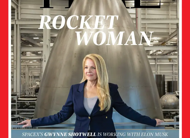Gwynne Shotwell protagoniza portada de la revista Time. Foto: Time
