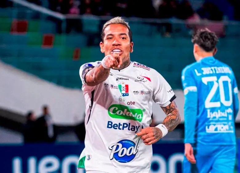 Dayro Moreno sigue siendo el hombre gol del Once Caldas y la Copa Sudamericana. FOTO CONMEBOL