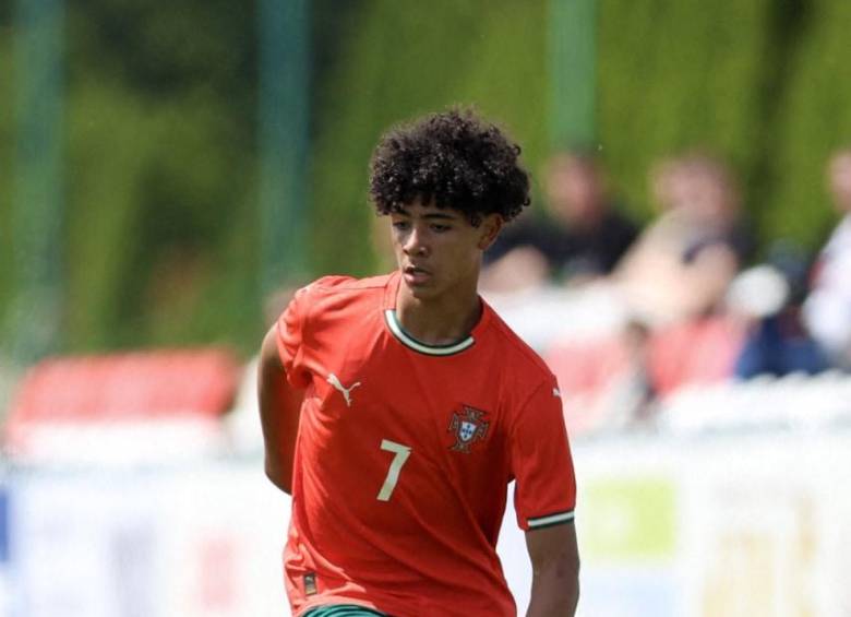Cristiano Ronaldo Jr. ya había brillado con la Sub-15 de Portugal en el torneo Vlatko Markovic, donde fue una de las figuras del título. FOTO: AFP.