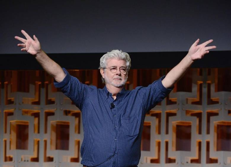 El cineasta estadounidense George Lucas, es sobre todo conocido por crear las franquicias de Star Wars e Indiana Jones. Foto Getty. 