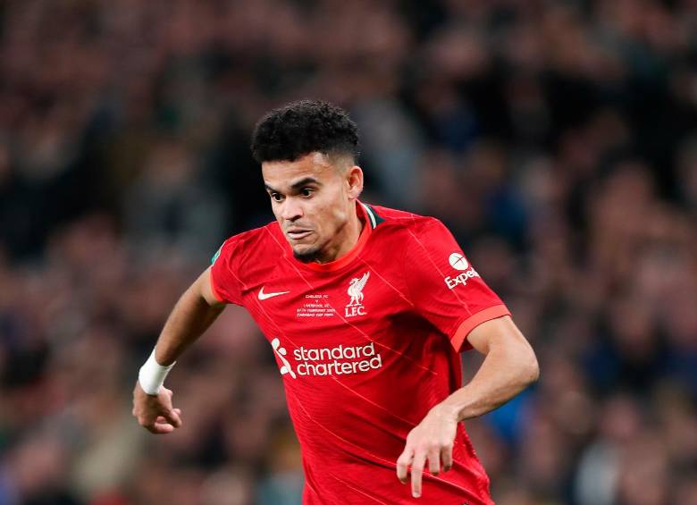 El guajiro consiguió su octavo gol en la Champions y el décimo con el Liverpool desde que llegó en enero de 2022. FOTO getty