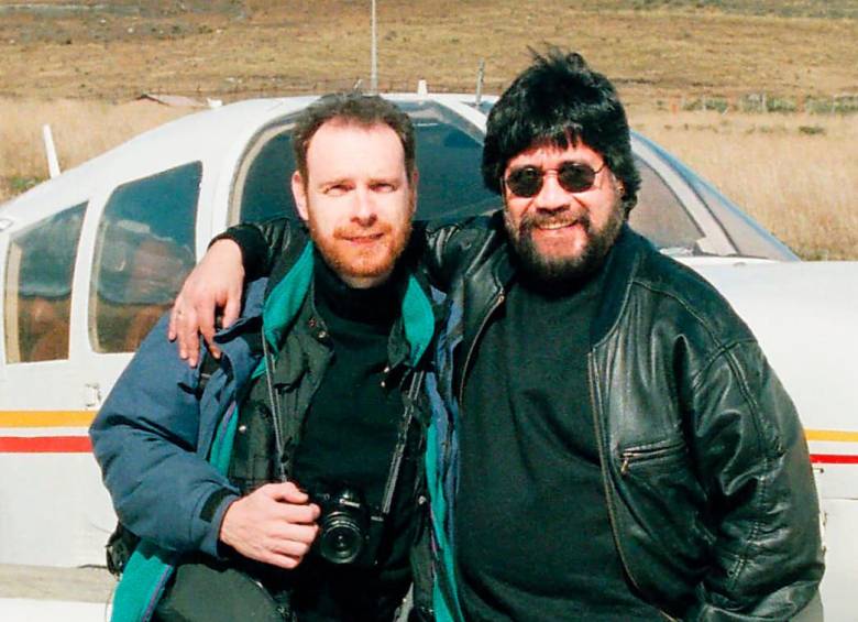 Daniel Mordzinski y Luis Sepúlveda durante uno de sus viajes. FOTO Cortesía