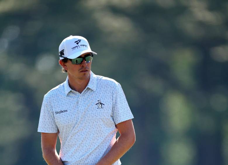 El antioqueño Nicolás Echavarría, de 29 años, durante la jornada de entrenamientos en el campo donde se disputará el US Open, el penúltimo ‘major’ de la temporada antes del cierre del ranking para los Juegos Olímpicos de París. FOTO GETTY