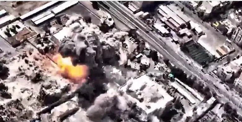 Fuerza Aérea de Israel publica video del ataque en Teherán FOTO: Tomada de video. 